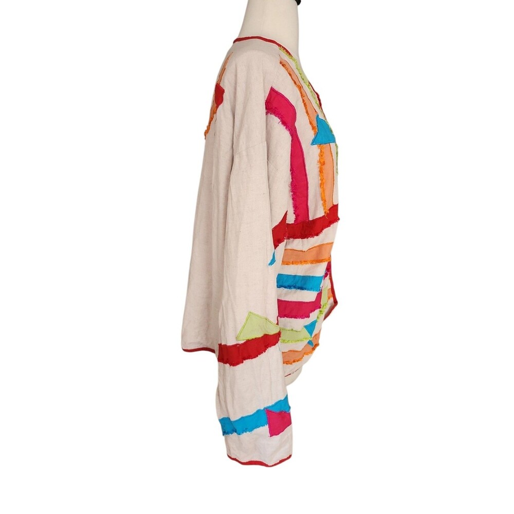 New Directions Plus Patchwork Jacket Womens 1x Li… - image 4